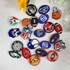 2024 Cuentas focales de silicona de grado alimenticio con forma de <span class=keywords><strong>NFL</strong></span>, tipo colgante, mordedor y regalo, para joyería DIY y bolígrafos con cuentas - Product Image 6