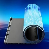Pantalla LED Flexible Personalizada P2.6, Video Wall Enrollable, Sin Costuras, 360 °   Envoltura de Columna para Diseño de Interiores Creativo y Vestíbulos de Hotel