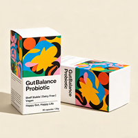 Customized Product Small Box , Plain White Cardboard Paper Box for Medicine Supplement Bottle Packaging