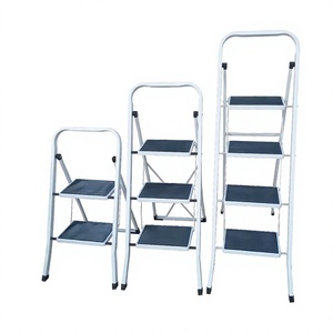 <span class=keywords><strong>Escalera</strong></span> Plegable de Acero Resistente de 2/3/4/5/6 Peldaños con Garantía de 1 Año, Peldaños <span class=keywords><strong>Anchos</strong></span> Antideslizantes, Carga de 150 kg, <span class=keywords><strong>Escalera</strong></span> Moderna para el Hogar - Product Image 1