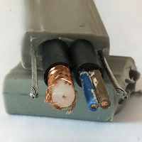 Chinesischer Hersteller Liefert Industrielles Kupfer-PE-Isolations-Aufzugsnetzwerk-Stromkabel mit CAT6 für CCTV-Kameras