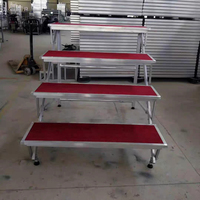 Mobile en aluminium pliant personnalisé Choir Stand Truss Seating Bleacher Risers Stage