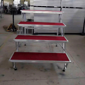 Di động nhôm gấp tùy chỉnh Dàn hợp xướng đứng giàn chỗ ngồi tẩy trắng risers sân khấu - Product Image 6