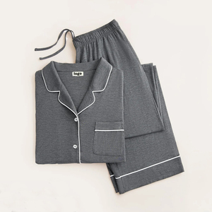 <span class=keywords><strong>Pigiama</strong></span> da <span class=keywords><strong>Donna</strong></span> Personalizzato Hongbo con Logo Produttori Tessuto Modal Lavorato a Maglia Pjs da <span class=keywords><strong>Donna</strong></span> Ingrosso Abbigliamento da Notte di Lusso Completo da <span class=keywords><strong>Donna</strong></span> - Product Image 3