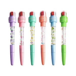 Stylo tampon mignon en forme de phoque, stylos à bulles 0,5 mm, stylo tampon roulant pour promotion - Product Image 1