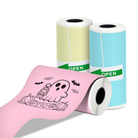 Rouleau de papier thermique mini 57 mm amovible en acrylique autocollant pour l'impression de livres d'exercices et de cahiers d'erreurs pour étudiants