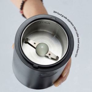 ใบมีดสแตนเลส 304 เครื่องบดเมล็ดกาแฟแบบพกพา ชาร์จไฟผ่าน USB ได้ - Product Image 4