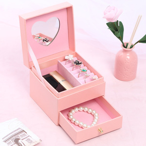 Fashionable Mirror <b>Jewelry</b> Case High Quality <b>Jewelry</b> <b>Storage</b> Case Organizer <b>Jewelry</b> Case - Product Image 3