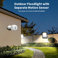 Nouveau projecteur LED de sécurité extérieur 2026, 50W, avec détecteur de mouvement PIR de type séparé