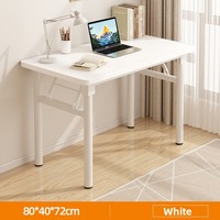 Bureau pliant Donna en MDF avec surface en panneau artificiel, idéal pour petits appartements, bureau à domicile, chaise d'ordinateur, design simple, logement locatif