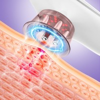 Nouvelle ventouse électrique sans fil 2-en-1 portable USB pour brûler la graisse abdominale, amincir le visage et sculpter le corps, anti-cellulite