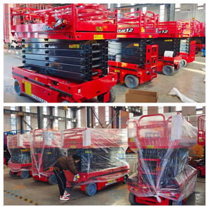 Lift gunting mobil, Lift elektrik konstruksi Platform hidrolik pengangkat barang portabel - Product Image 3