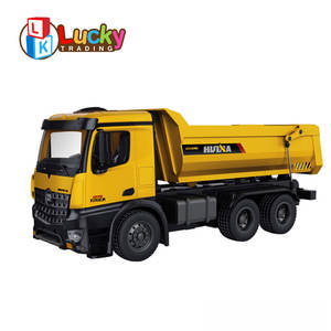 <span class=keywords><strong>Huina</strong></span> <span class=keywords><strong>1582</strong></span> 1/14 2,4G 10 canales Simulación Control remoto RC Tilt Alloy Dump Truck con sonido - Product Image 5
