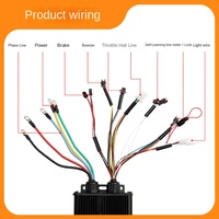 Kit de Conversión de Motor para Bicicleta Eléctrica/Scooter, 48-72V 100A 3000W 5000W, con Sensor Hall y Controlador