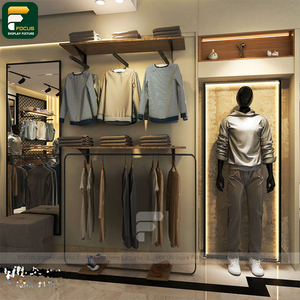 ราวแขวนเสื้อผ้าพร้อมราวต่อขยายสำหรับจัดแสดงเสื้อผ้าในร้านค้าปลีก - Product Image 5