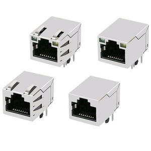 Étiquette protégée par filtre simple du port 10Base-T de HFJ11-S114E-L72RL de HFJ11-S114E-L51RL HFJ11-S114E-L21RL vers le bas du connecteur <span class=keywords><strong>RJ45</strong></span> Jack modulaire - Product Image 4