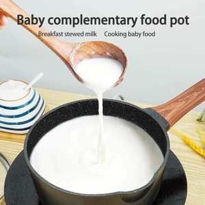 מיני סיר ללא מקל זכוכית אלומיניום עם ידית בקליט - Product Image 3