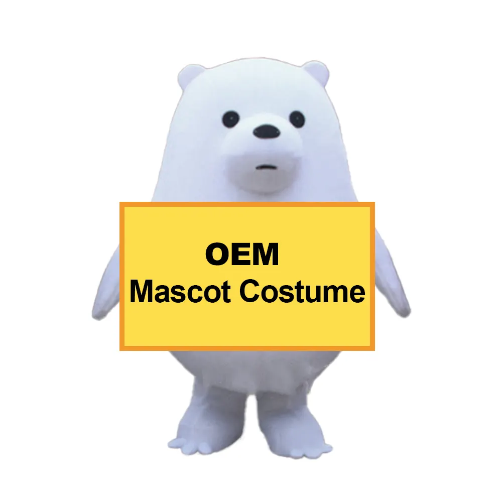 Custom Engraçado Traje Inflável Urso Cosplay Suit Para Homens Adulto Poliéster Unisex Animal Imagem Mascote