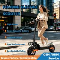 AFTFA Trottinette Électrique Pliable Tout-Terrain Intelligente à Double Moteur pour Adultes, Portative, Autonomie 80 km, Vente en Gros