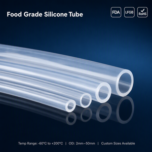 Manguera Transparente de Sulfuro de Platino de Grado Alimenticio, de -60 a 200 °C, DI 1-50 mm, Apta para Cervecerías, Laboratorios y Fábricas de Bebidas - Product Image 1