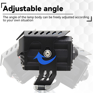 Mini projecteur LED pour moto JHS Star Cover, lumière blanche et jaune, double couleur, œil de démon rouge, lampe auxiliaire pour ATV, UTV, tout-terrain - Product Image 5