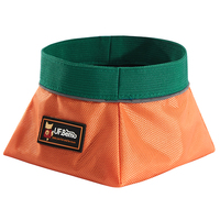 Bol de nourriture pour chien pliable portable en gros d'usine, bol d'alimentation pour animaux de compagnie en plastique durable de style moderne de voyage avec logo personnalisé