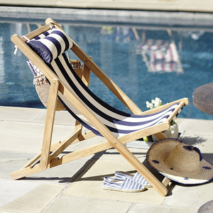 <span class=keywords><strong>Chaise</strong></span> de plage réglable pour piscine, <span class=keywords><strong>longue</strong></span>, portable, pliable, en bois et bambou, pour l'extérieur - Product Image 4