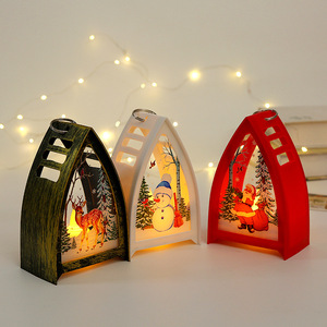 Adornos Luminosos LED para Fiestas, Linternas de Muñeco de Nieve y Papá Noel, Decoración de Mesa, Mini Árbol de Navidad, Lámparas Navideñas Portátiles - Product Image 3