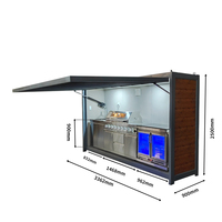 Cuisine Extérieure Modulaire en Acier Inoxydable 304 avec Abri Démontable et Barbecue