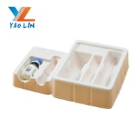Groothandel op maat gemaakte transparante PET blisterverpakking fleshouder voor 3ml 5ml 10ml flacon cosmetische verpakkingen