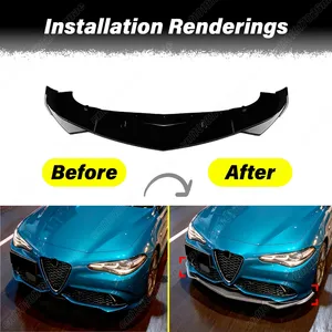 Kit de Decoración de Parachoques Delantero Estilo Deportivo para Alfa Romeo Giulia 952 2015 2016 2017 2018 2019 2020 2021 2022 2023 2024 2025 - Product Image 2