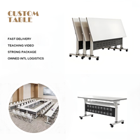 Table de bureau pliable pour ordinateur portable, chaise et table de travail réglables pour bureau, studio et formation