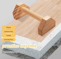 Parallettes en bois, articulations douces, poignées de poussée, barres parallèles de poignée, antidérapantes, pour intérieur, et, contreplaqué de hêtre de pin extérieur
