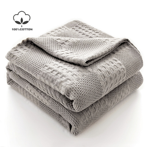 Manta de Algodón Tejida Battilo Personalizable, Suave y Transpirable, para Cama Individual, Queen, King, Decorativa para Sofá, Mantas de Verano - Product Image 1