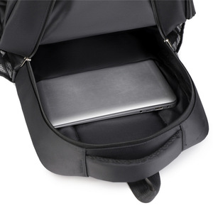 Student <b>Backpack</b> 18 In Oxford Cloth Unisex <b>Large</b> Capacity Computer Interlayer Business Travel Solid Color Gray Black Blue Purple - Product Image 3