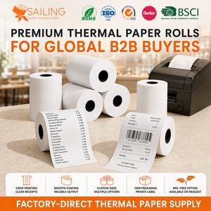ม้วนกระดาษความร้อนสีขนาด 80 มม. กว้าง 80 มม. x 70 มม. 79 x 80 มม. สำหรับเครื่องพิมพ์บัตรเครดิต - Product Image 4