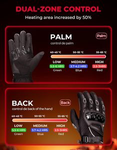 <span class=keywords><strong>Gants</strong></span> <span class=keywords><strong>chauffants</strong></span> rechargeables en polyester pour hommes et femmes, hiver, moto, snowboard, ski, cyclisme, imperméables, poignet réglable - Product Image 2