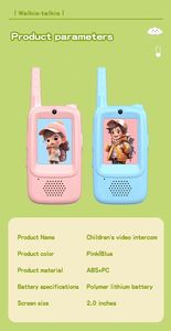 Jouets électroniques 2026, talkies-walkies vidéo pour enfants, charge Type-C, interphone vidéo pour enfants, cadeau d'anniversaire ou de Noël pour garçons et filles - Product Image 3