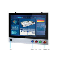 InnoAiot alta calidad 21,5 pulgadas Full HD LED soporte brazo sistema Control pantalla táctil resistiva Panel PC