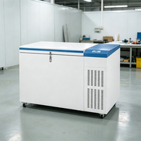 Congélateur ultra-basse température 232L avec porte intérieure divisée et revêtement en acier inoxydable pour la conservation à long terme des souches microbiennes