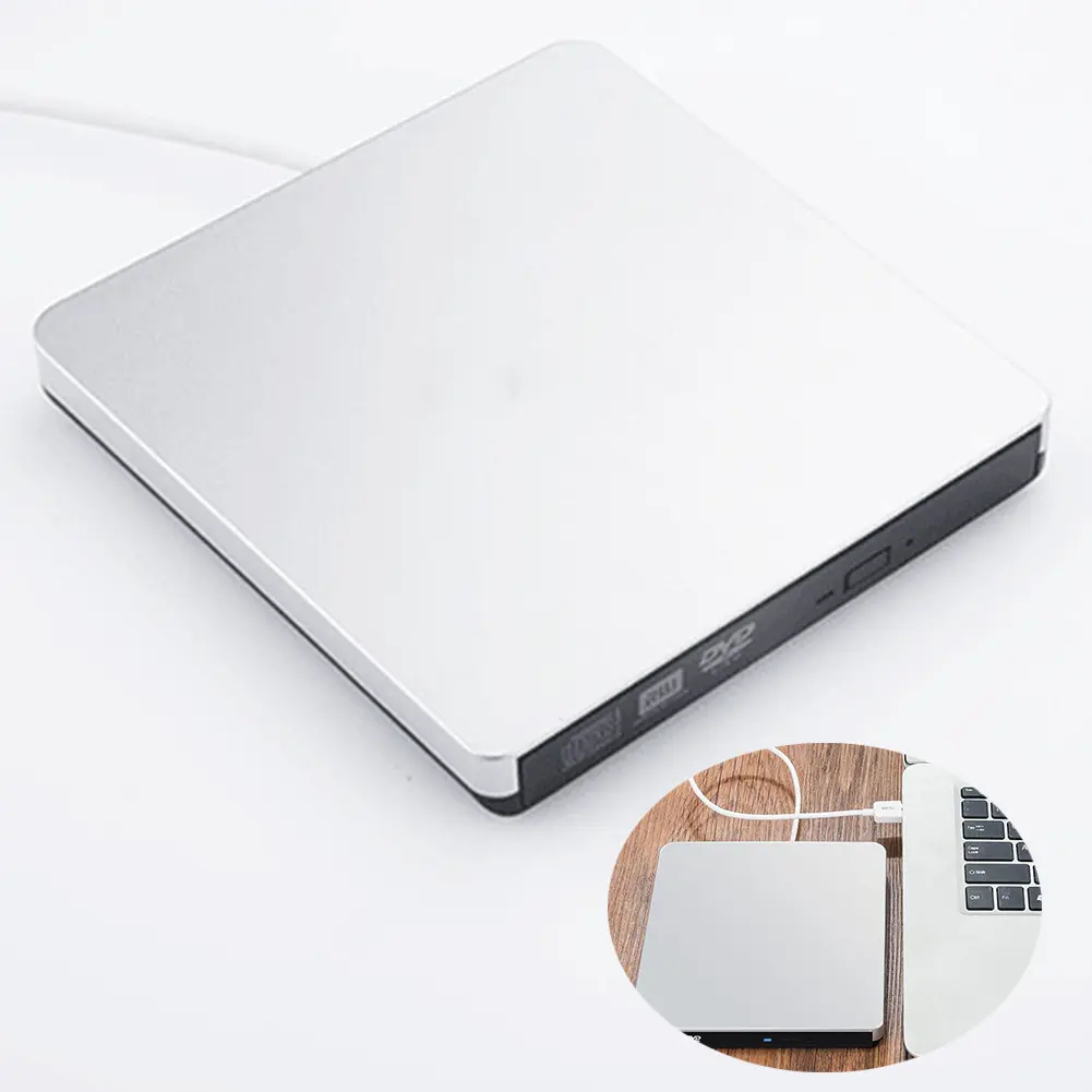 12,7 MM USB3.0 Slim External DVD CD Unidades ópticas Unidad de escritura Quemador Lector Reproductor Unidades ópticas para PC Laptop