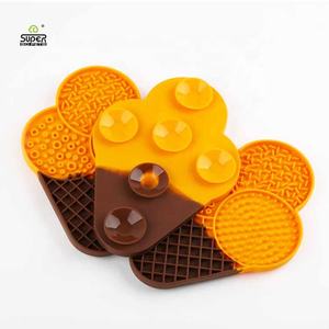 Colchonetas para lamer Icea <span class=keywords><strong>Cream</strong></span> para perros y gatos, alfombrilla de alimentación lenta de silicona, venta al por mayor, 3 días de envío rápido, 4 colores, alfombrilla de alimentación para mascotas - Product Image 5