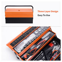 Coffret d'Outils Manuels en Métal de Haute Qualité 85 Pièces 20V pour Maison et Réparation Automobile Incluant Clé à Cliquet, Pinces – Personnalisation OEM