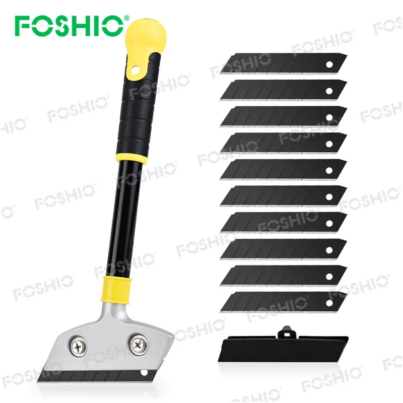 Foshio Wholesale Price Razor Blade Produtos De Limpeza Raspador De Vidro De Cozinha De Aço Inoxidável