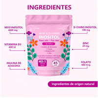 Poudre de Myo-Inositol et D-Chiro-Inositol 40:1, Complément Alimentaire pour Femmes avec Folate, Vitamine D3, Zinc, Marque Privée OEM ODM