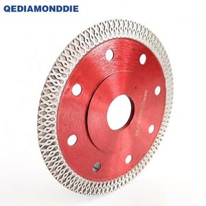 Lame de scie circulaire diamantée X Mesh Turbo de qualité industrielle, 4 pouces, 5 pouces, pour la coupe humide et sèche du porcelaine - Product Image 5