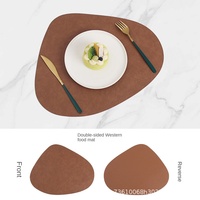 Sous-verre élégant double face, tapis de table classique, anti-brûlure, isolant thermique, résistant à l'huile, diamètre 400 mm, fabrication pour le commerce international