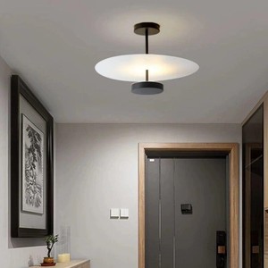 Flat Minimalist <b>Ceiling</b> <b>Light</b> Led Warm White <b>Light</b> Living Room Bedroom Hallway Entryway Study Lighting Fixture - Product Image 3