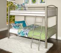 Lit superposé rond en fer au design moderne et original pour chambre à coucher, dortoir d'étudiant et hôtel – Lit métallique durable