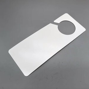 9*23 <span class=keywords><strong>cm</strong></span> doble cara logotipo personalizado PET Material sublimación puerta colgador signos espacios en blanco - Product Image 6